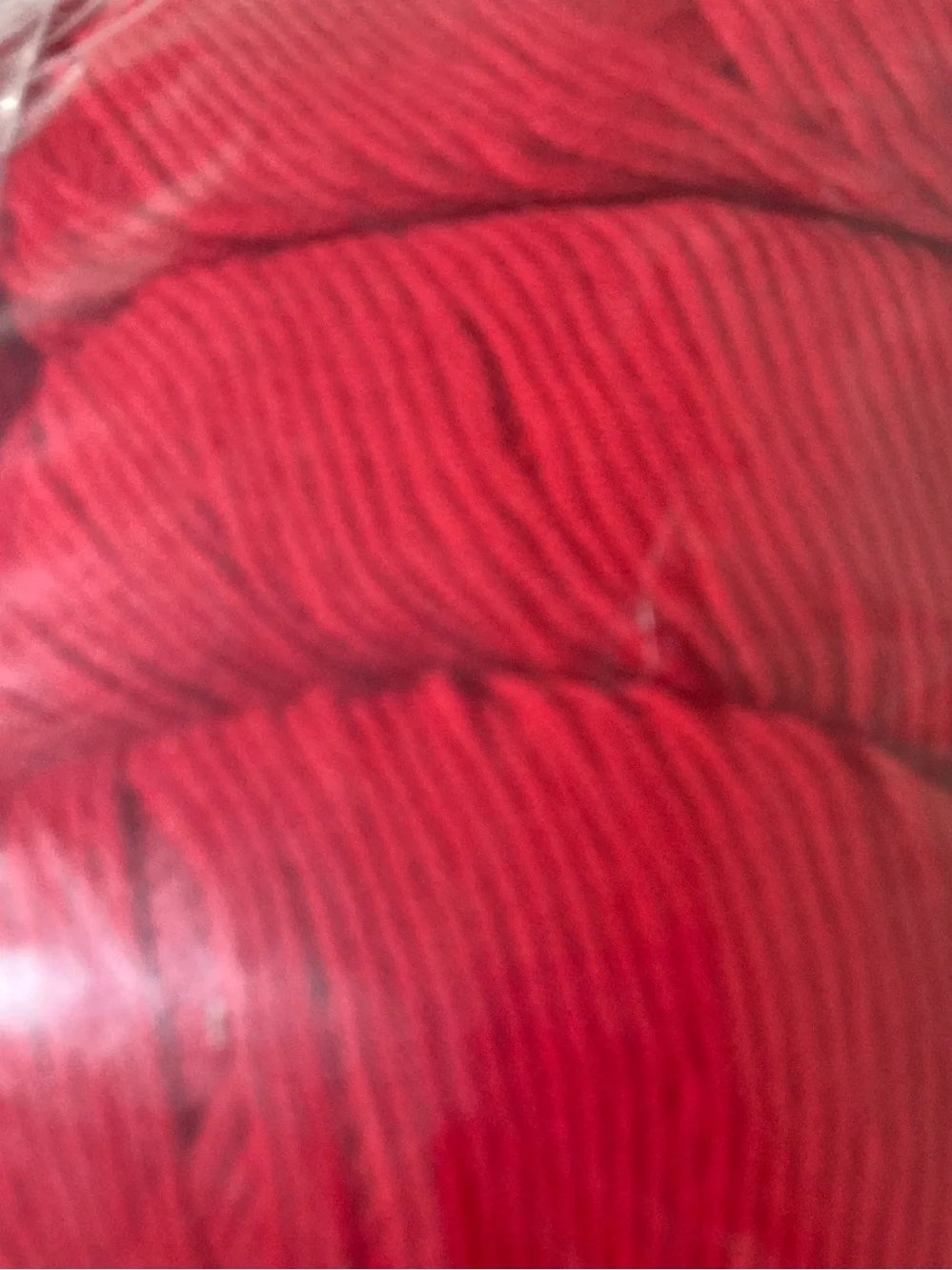 NWT 6 Mengchu 100% Organic Cotton Yarn Color: Real Red ~48g ea / 10.5 oz total